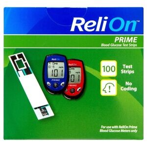 ReliOn Prime Blood Glucose Test Strips